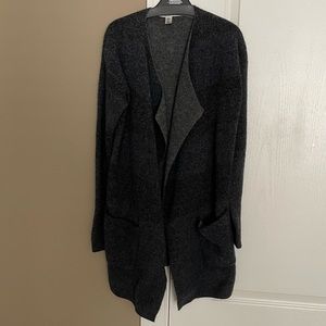 Max Studio Women’s Striped Wool/Yak Hair Blend Cardigan Sweater.